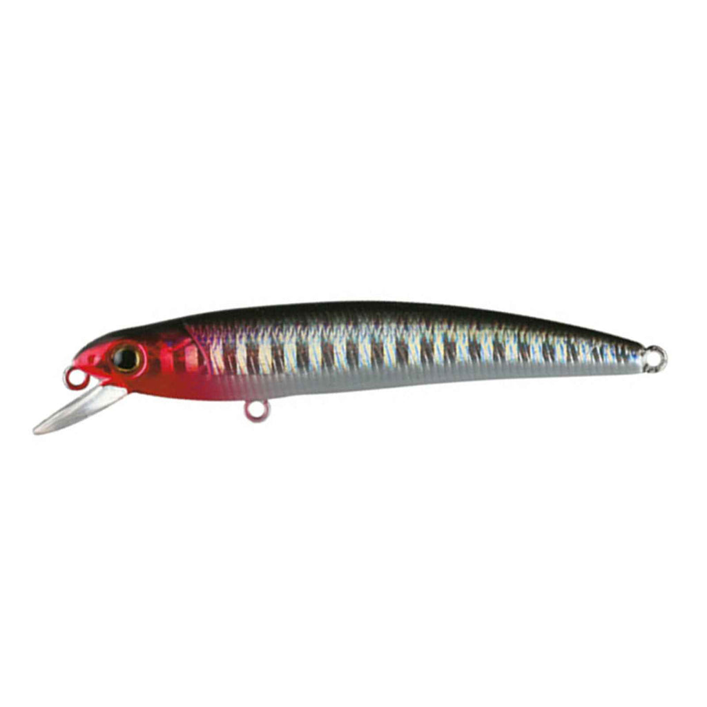 Lure Hiro Minnow Black Red Silver 5cm Nomura NM60300405
