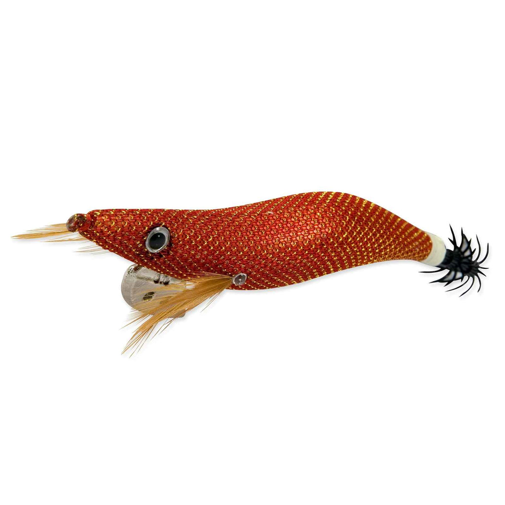 Lure Eging Sea Squid Jig Fluo Red Size 3,50 Nomura NM69990035