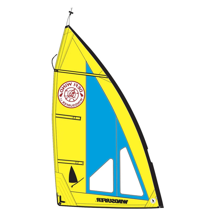 Vela Defi Wind Windsurfer LT Giallo-Blu Navy 5,0 Exocet WS010910500