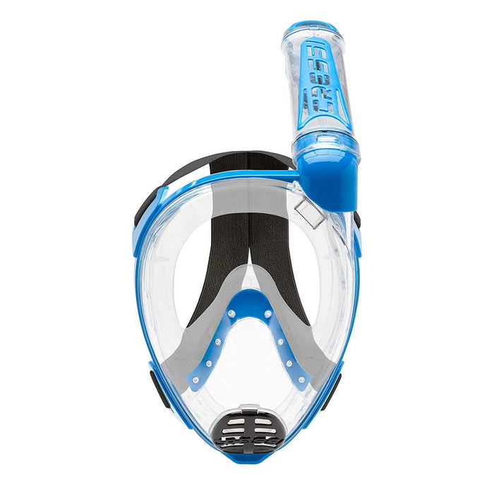 Snorkeling Full Face Mask Duke Transparent-Blue S-M Cressi XDT000020