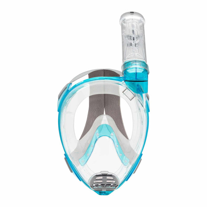Snorkeling Full Face Mask Baron Transparent-Aquamarine S-M Cressi XDT020025