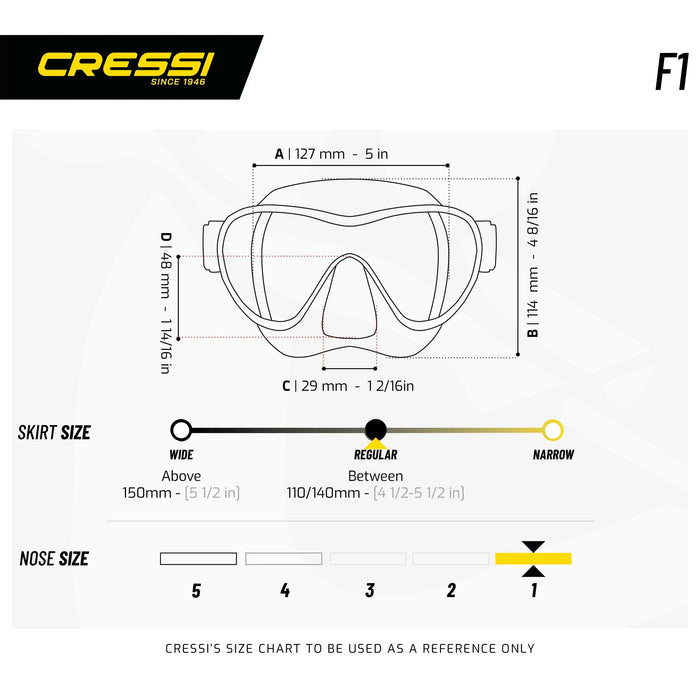 Snorkeling Mask F1 Cressi